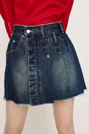 SLY DRIES PLEATS WRAP DENIM SK-BE