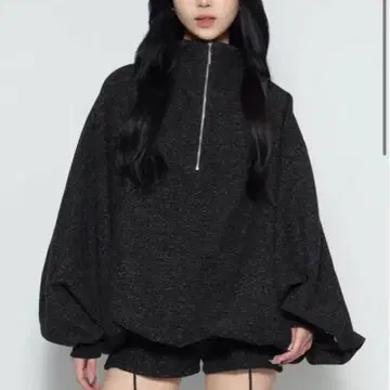 S 오버 트위드 집 재킷 (블랙)