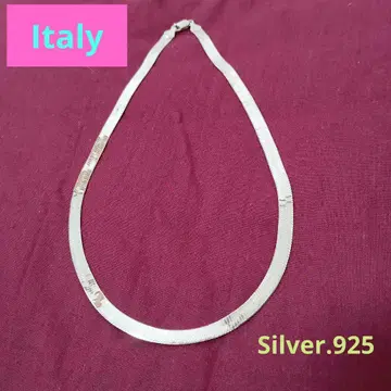 ITALY 실버925 스네이크 체인 목걸이 40cm 5.5mm