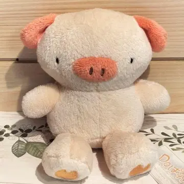 프리카 마츠모토 손바닥 마스코트 돼지 봉제 인형 레트로