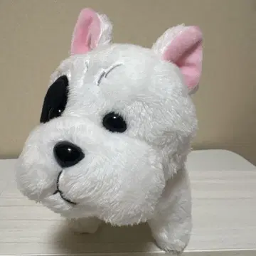 화이트 강아지 봉제 인형
