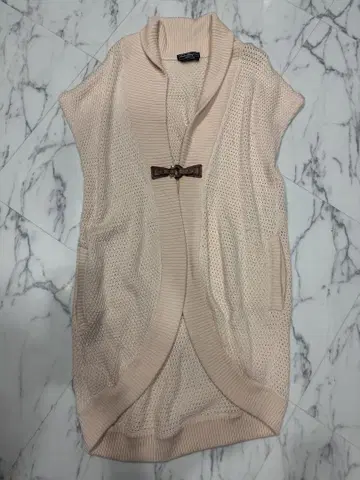 페라가모 니트 베스트 핑크 베이지