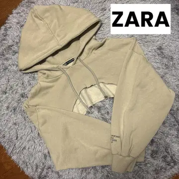 ZARA 숏 기장 후드티 크롭 기장 상의
