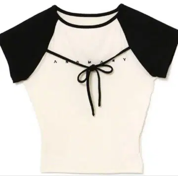 andmary Alma ribbon tops ivory