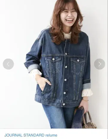 저널 스탠다드 리룸 데님 자켓 네이비 프리 사이즈