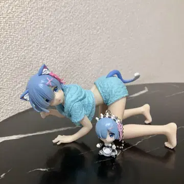 렘 고양이 귀 스타일 피규어 리제로
