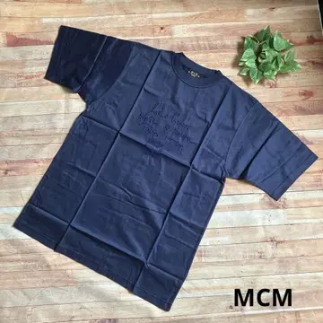 미사용품 택 포함 MCM 네이비 T셔츠 자수 sizeXL