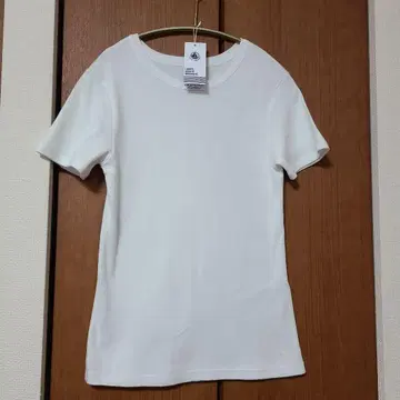PETIT BATEAU 크루넥 반팔 T셔츠 화이트 S사이즈