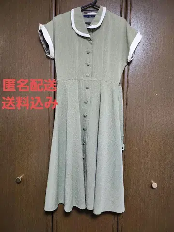 an another angelus F.i.n.t 반팔 원피스 올리브