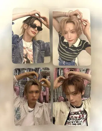 XLOV 1st music 혜택 트레이딩 카드 컴프 4장 세트