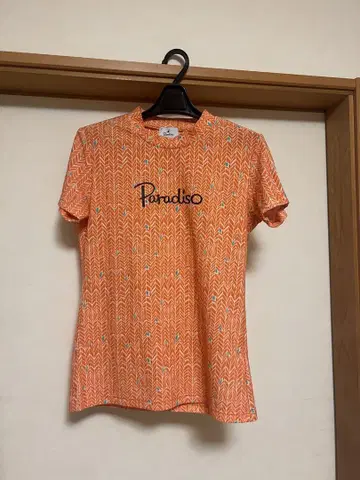 Paradiso 오렌지 패턴 반팔 T셔츠