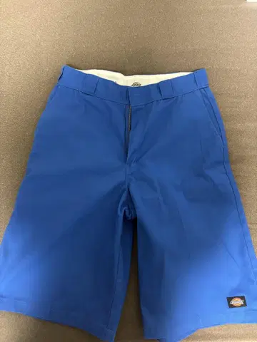 Dickies 하프 팬츠 숏팬츠 루즈핏 파란색 32인치