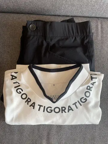 TIGORA 골프 피케 셔츠와 팬츠 세트