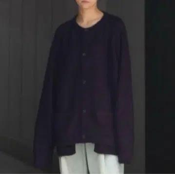 stein KID MOHAIR CARDIGAN Dark Purple