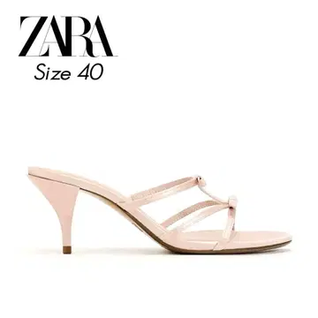 ZARA 핑크 리본 힐 샌들 사이즈 40