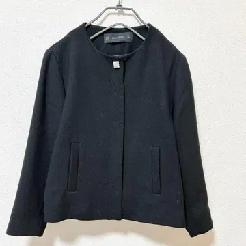 ZARA BASIC 자라 베이직 노카라 자켓 블랙 XL 사이즈
