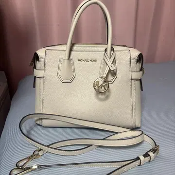 MICHAEL KORS 탑 지퍼 벨티드 새첼 스몰