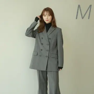 [ UNIQLO C ] 일부 점포 상품 더블 테일러드 자켓 M 그레이