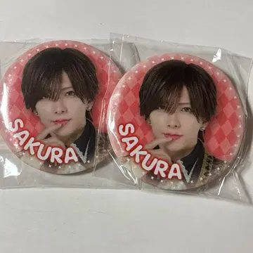 [ 2개 세트 ] 러브시크 사쿠라 캔뱃지 실사