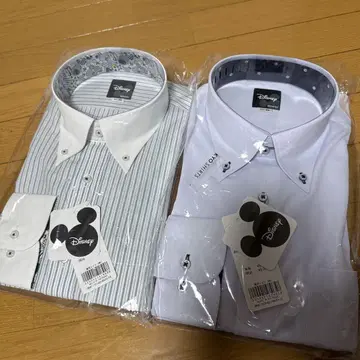디즈니 버튼 다운 긴팔 셔츠 2장 세트 도쿄 셔츠 브릭하우스 LL