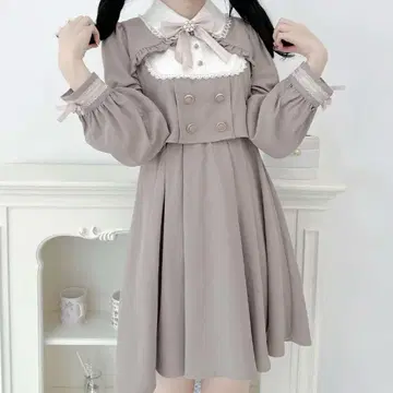 ROJITA 요크 절개 레이어드 스타일 원피스 핑크 로지타