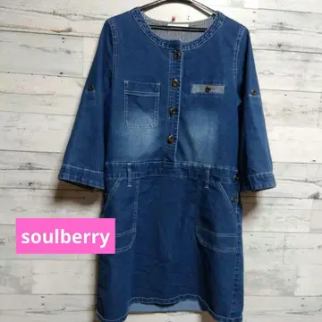soulberry 데님 튜닉 원피스