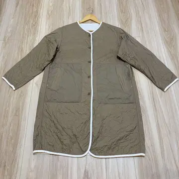 무인(MUJI) 리버서블 퀼트 코트 L 사이즈 베이지