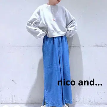 니코앤드 nico and - 2WAY 하기하기 기모 풀오버 맨투맨