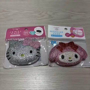 헬로키티 마이멜로디 잡화 케이스 세트