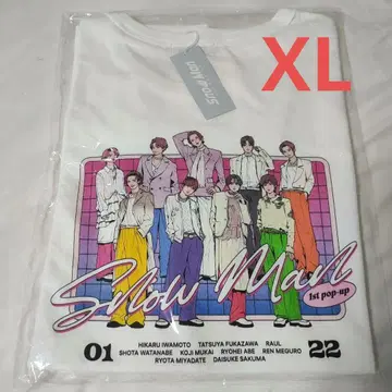 새상품 SnowMan 1st POP-UP 한국 서울 T셔츠 XL