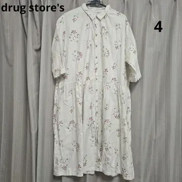 drug store's 드럭 스토어즈 원피스 꽃무늬 오부 소매