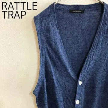 RATTLE TRAP 린넨 100% 니트 베스트 가디건