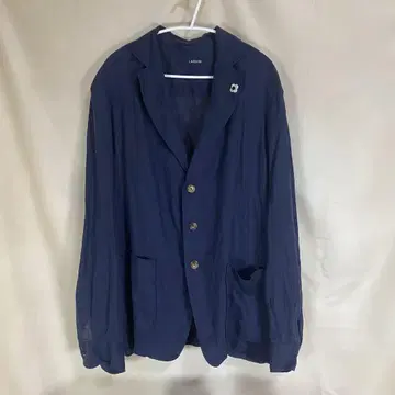 LARDINI 린넨 테일러드 자켓 네이비