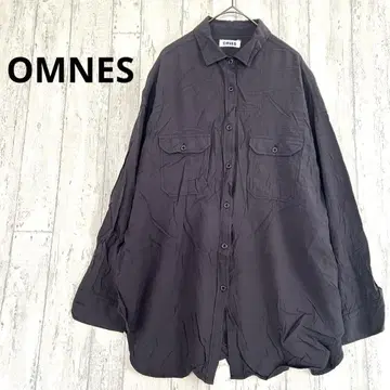 OMNES 빅 셔츠 [F] 레이온 드레이프감 루즈핏 그레이