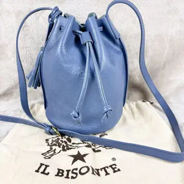 새상품급 IL BIZONTE 일비종떼 숄더백 복조리 천연 가죽