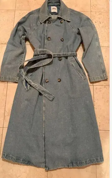 ZARA 데님 트렌치코트 M