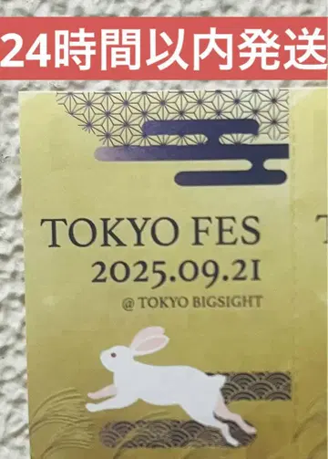 9/21 빨간색 부스 TOKYO FES.2025 서클 티켓 서치케 1장
