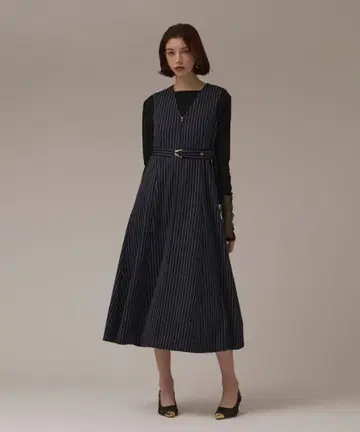 스트라이프 저리 원피스