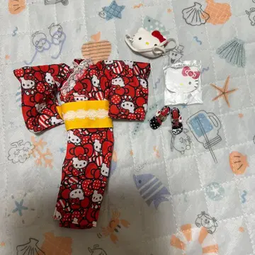 헬로키티 사랑 유카타 리카짱 아웃핏