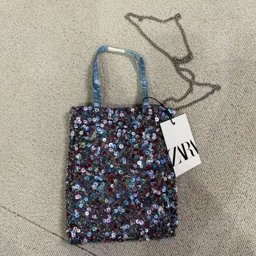 ZARA 비즈 백 택 포함 새상품