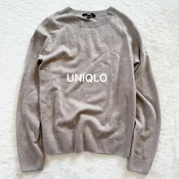 유니클로 UNIQLO 캐시미어 100% 베이지 S 니트 새상품급