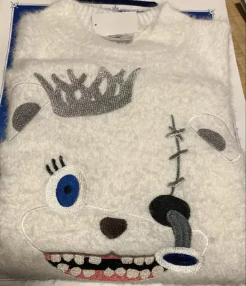 하미곰 니트 베스트 서울 화이트 usj 유니버셜