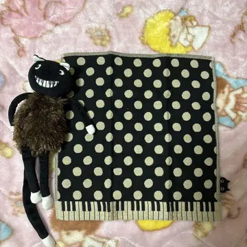 마타노 아츠코 봉제 인형 물방울 패턴 타월 손수건