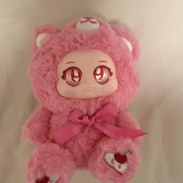핑크 곰 봉제 인형