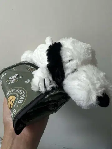 스누피 봉제 인형과 에코백 세트