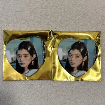 illit 스이파라 스위츠 파라다이스 하트 캔뱃지 민주 2개 세트