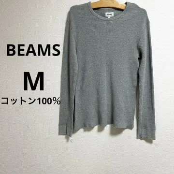 BEAMS 우먼 상의 M 파랑 택