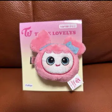 GIGO 한정판 TWICE LOVERYS 봉제 인형 헤어핀 모모 모브리