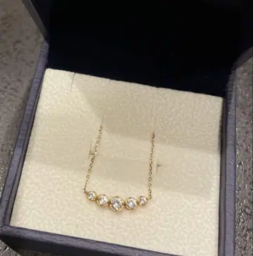 Star Jewelry Girl 목걸이 k10 화이트 토파즈