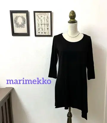 새상품급 마리메꼬 심플한 7분 소매 튜닉